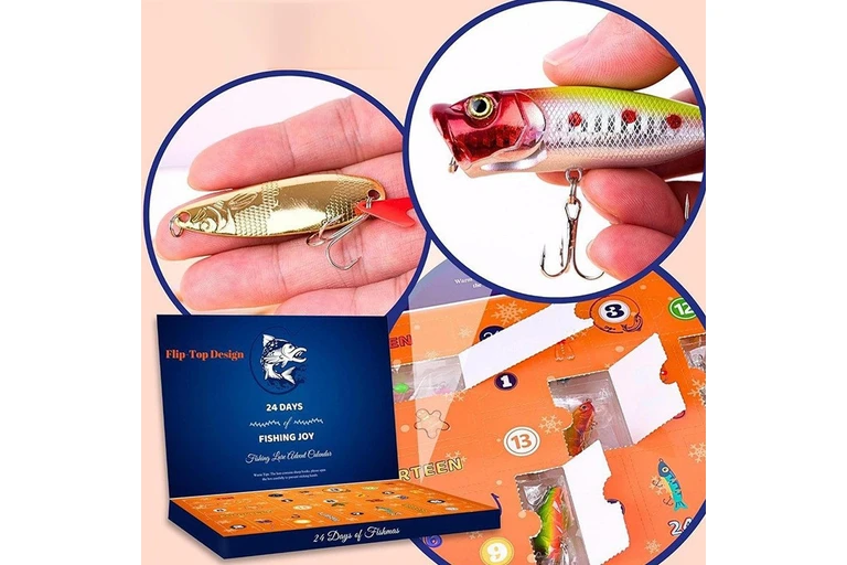 The Fishing Advent Calendar — 24 Real Lures, One Behind Every Door